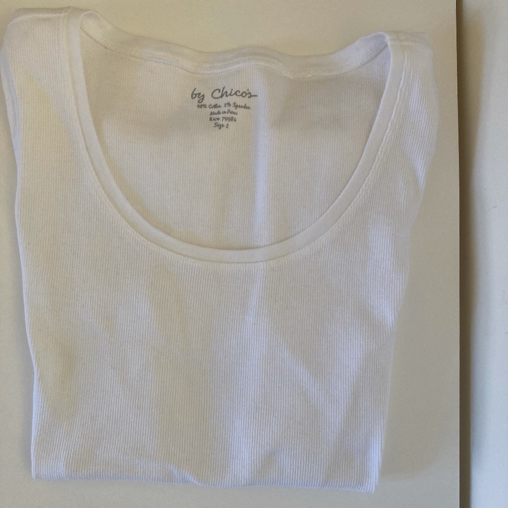 Chico's Like New Ribbed Tank - Picture 2 of 5
